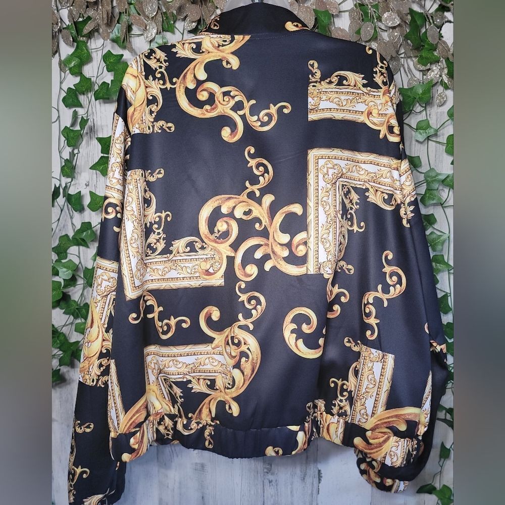 NWOT Baroque Patterned Jacket - Picture 7 of 10